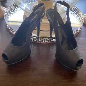 Enrico Miele Black Platform Heel